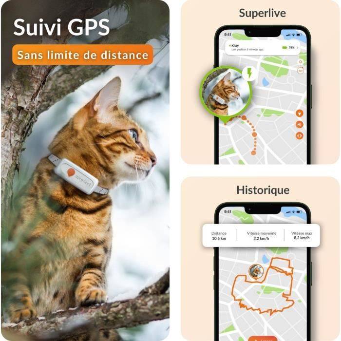 Weenect XS GPS Tracker voor Katten - Witte Editie 2023-2