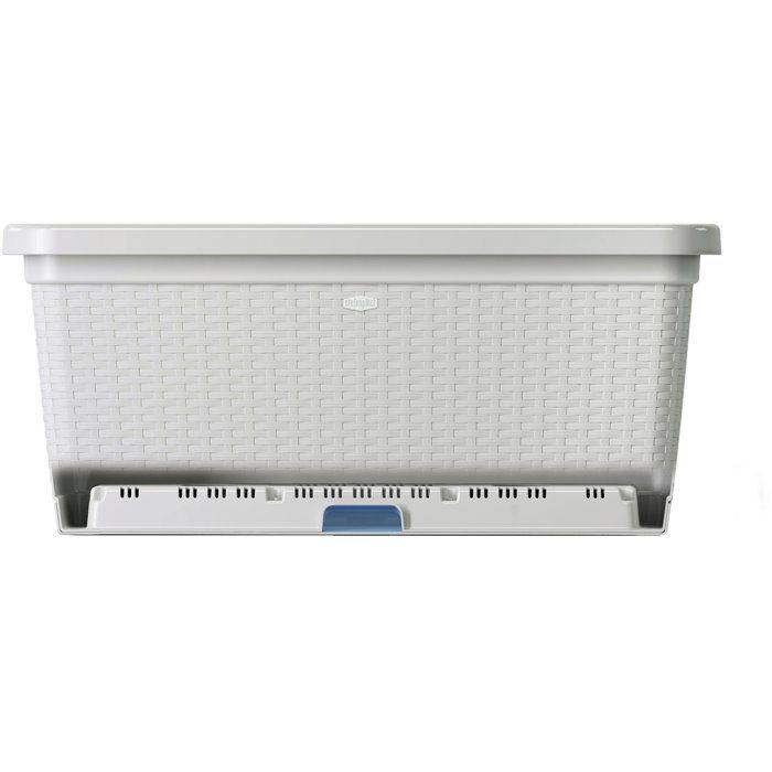 STEFANPLAST Natuurlijke Bloembak - 66 L - 80x40x34 cm - Steen Grijs-1