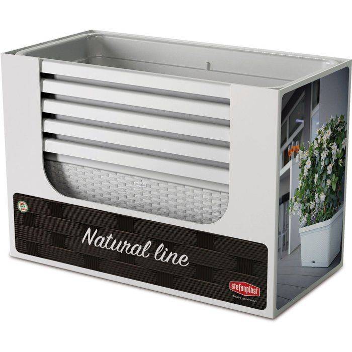 STEFANPLAST Natuurlijke Bloembak - 66 L - 80x40x34 cm - Steen Grijs-4