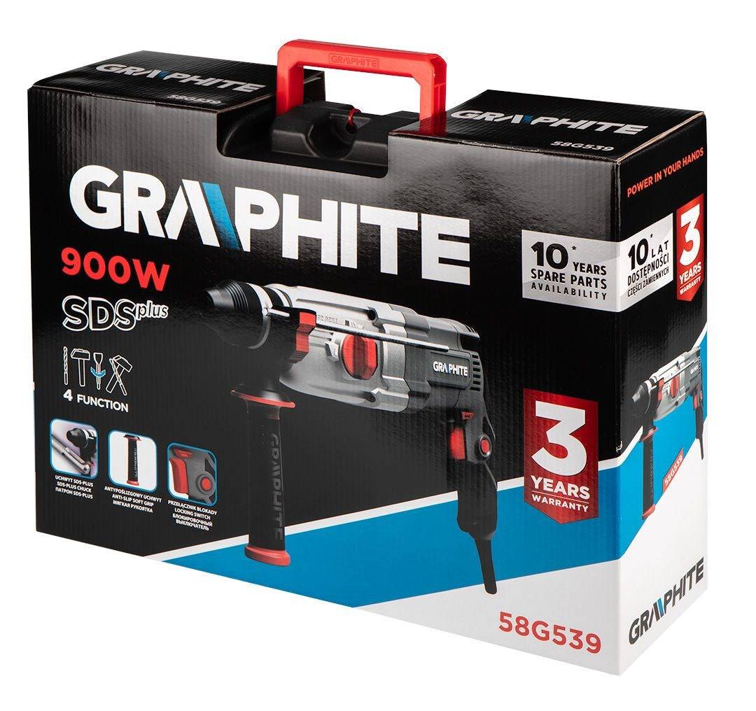 Graphite 58G539 Boorhamer 900W SDS+ 3,4J-1