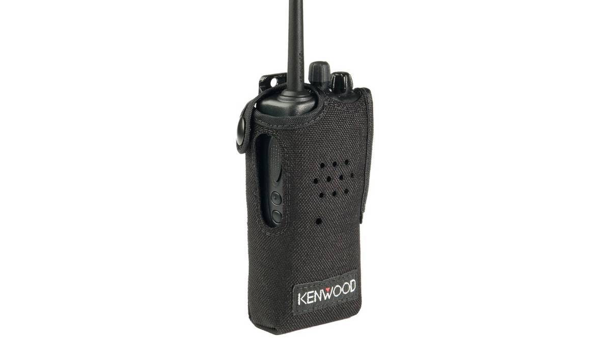 Kenwood KLH-131PC Schoudertas voor Walkie-Talkie Leer voor Predalk TK-3401DE (KLH-131)-0