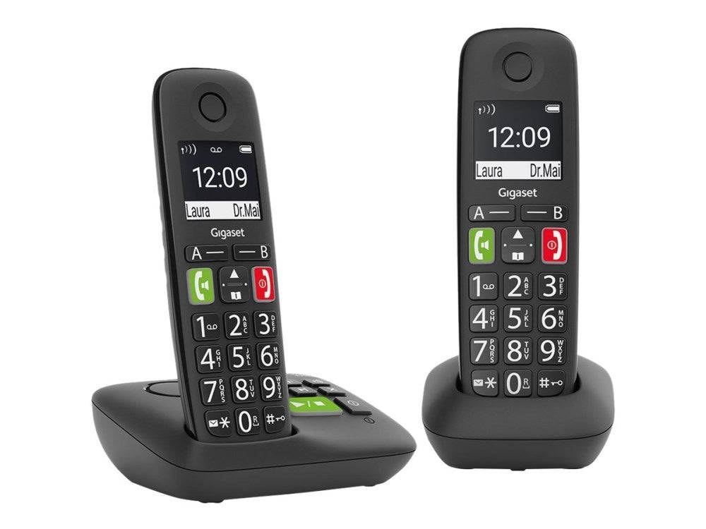 Gigaset E290A Duo - Draadloze telefoon - Antwoordapparaat - ECO DECTGAP - Zwart + Extra handset (L36852-H2921-B101)-2