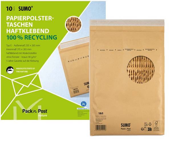 100 MAILmedia Padded Pockets SUMO® 1517 Bruin voor DIN C4 (30134009)