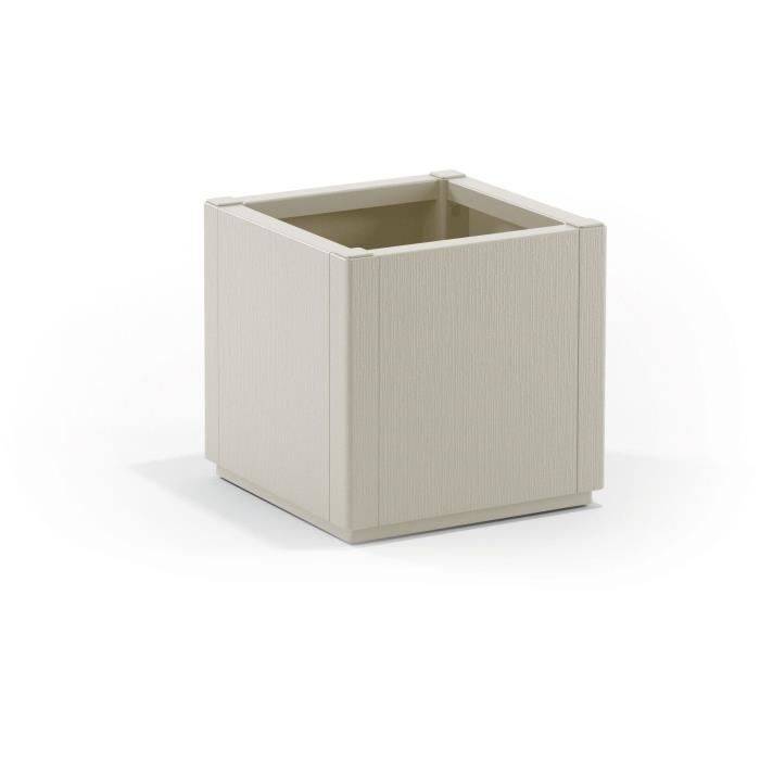 STEFANPLAST ETHICA Bloempot - Krijt - Vierkant - 38 L - 36 x 36 x 35 cm 36x36xh-0