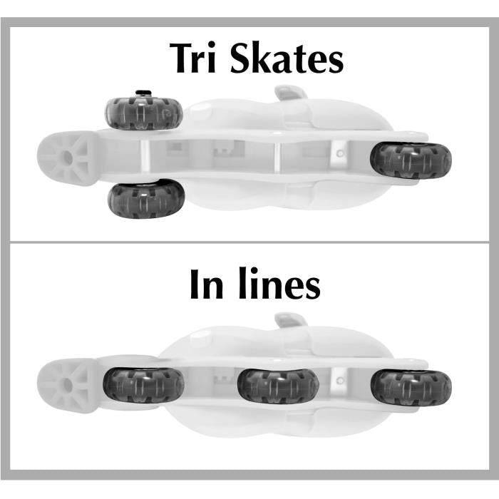 DISNEY PRINCESSES Verstelbare Inline Skates - 27-30 - 2-in-1 Triskate-3