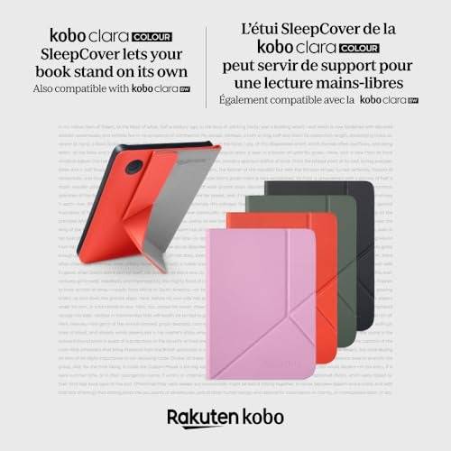 Kobo Clara SleepCover - Flip Case voor eBook Readers - Candy Pink - voor Kobo Clara BW, Clara Colour (N365-AC-PK-E-PU)-1