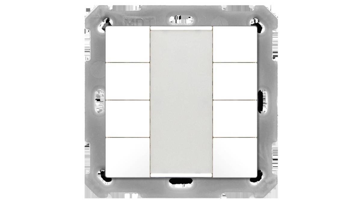 MDT technologies Drukknop 55 8-gang Glanzend Wit (BE-TA5508.G2)-0