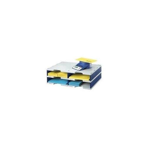styrodoc Duo Bestandenopbergdoos Blauw/Grijs 4 Lades 268-0202.38-0