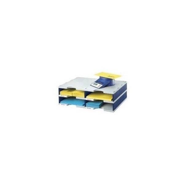 styrodoc Duo Bestandenopbergdoos Blauw/Grijs 4 Lades 268-0202.38