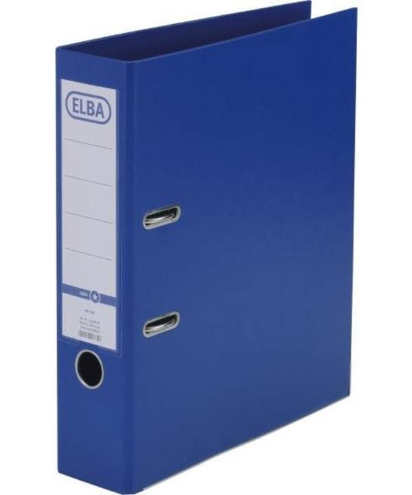 ELBA rado star binder 80 mm rugbreedte blauw DIN A4 PP binnenkant doorzichtige pocket vervangbaar insert (10468 BL)