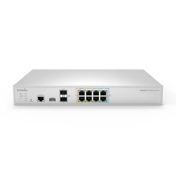EnGenius ESG620 Cloud Managed Security Gateway LAN & 6 x 2,5 GbE WAN & 2FP+ Poorten (ESG620) 2FP+ports