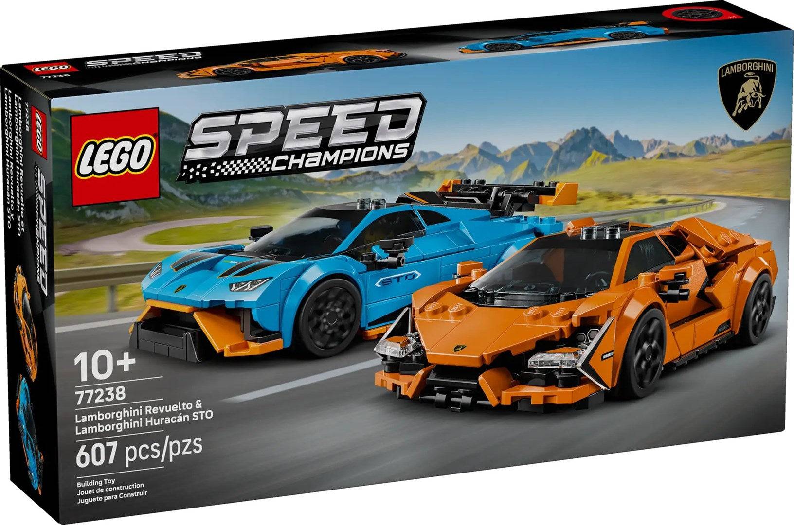 LEGO SPEED CHAMPIONS Lamborghini Revuelto & Huracán STO Bouwset, Model 77238-0