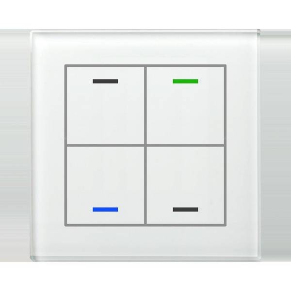 MDT BE-GTL40W.01 Glastaster II Light 4-Voudig - BE-GTL40W.01 4-fach