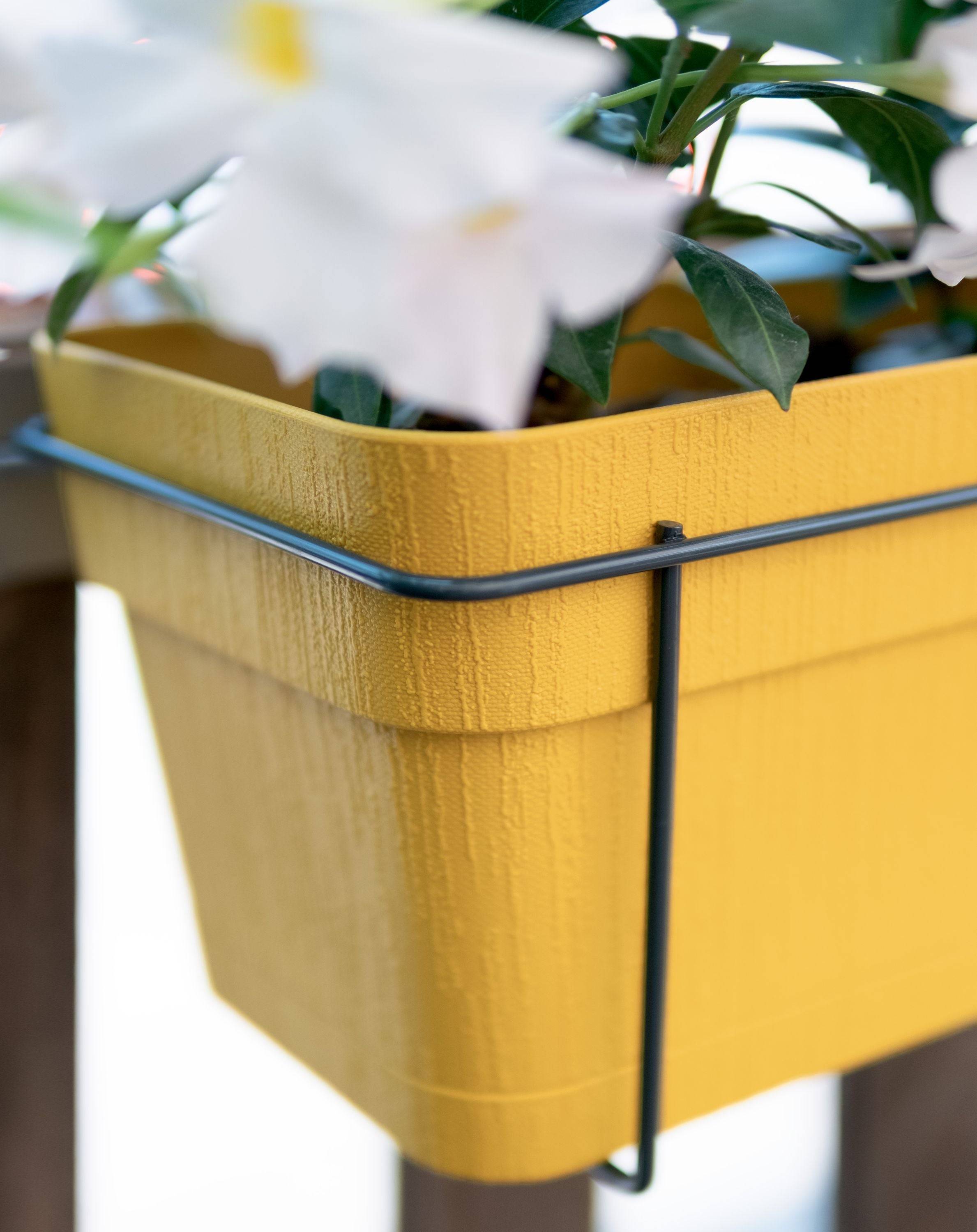 STEFANPLAST Balconnière ETHICA - 9 L - 50x18x17 cm - Mosterd h17-4