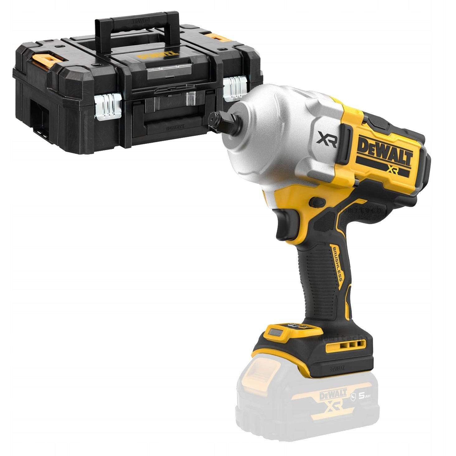 DEWALT DCF961NT-XJ Accu Slagschroevendraaier 18V Basisversie 1/2" Vierkante Aandrijving Borstelloos (DCF961NT-XJ)-0