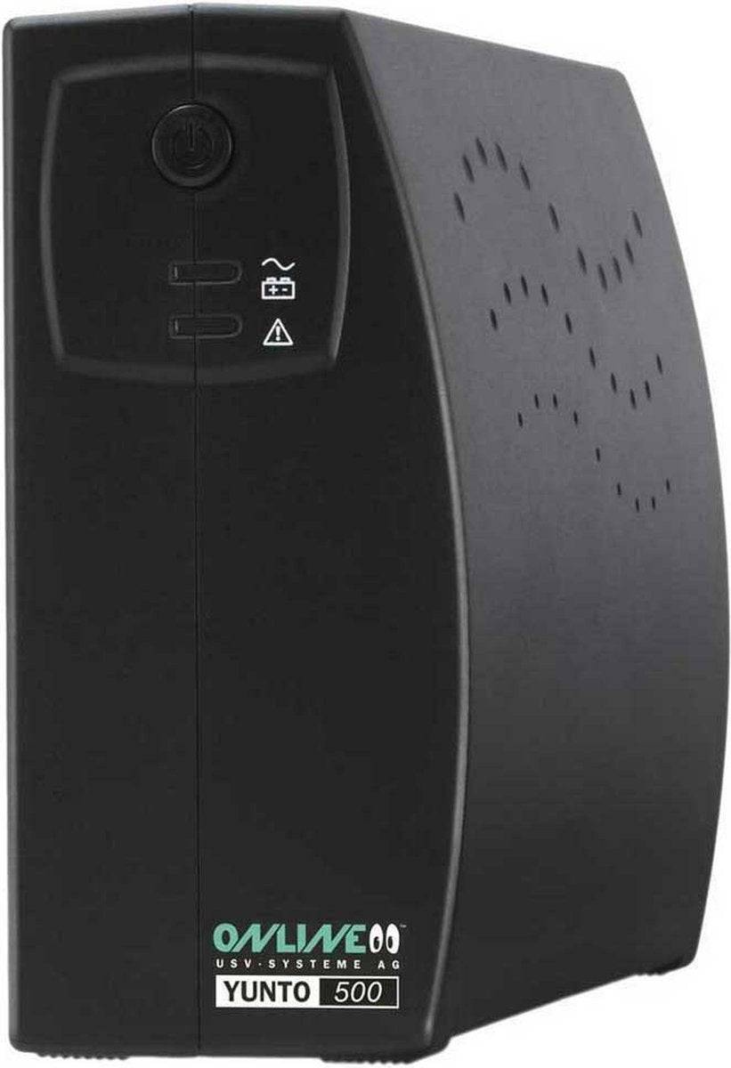 ONLINE Yunto 500 UPS - AC 230 V - 300 Watt - 500 VA - 7 Ah - USB - 3 Uitgangssockets-0