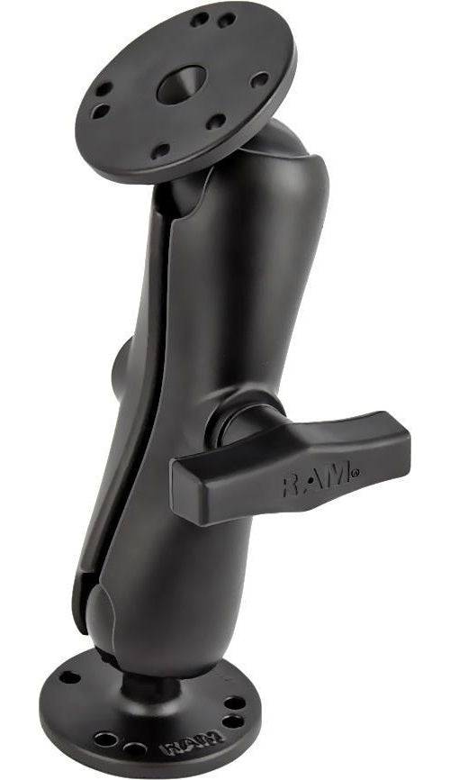RAM Mounts Montagekit - 2x Ronde Basisplaten (AMPS), Middelgrote Verbindingsarm, C-Ball (1,5") (RAM-101U)-0