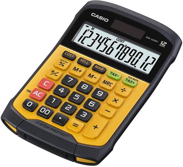 CASIO Kantoorcalculator WM-320MT-S Waterdicht 12-cijferig Display 108,5 x 168,5 mm