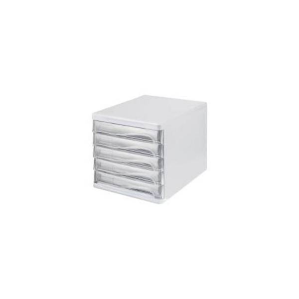 helit Transparante Ladebox DIN A4 met 5 Lades (H6129902)