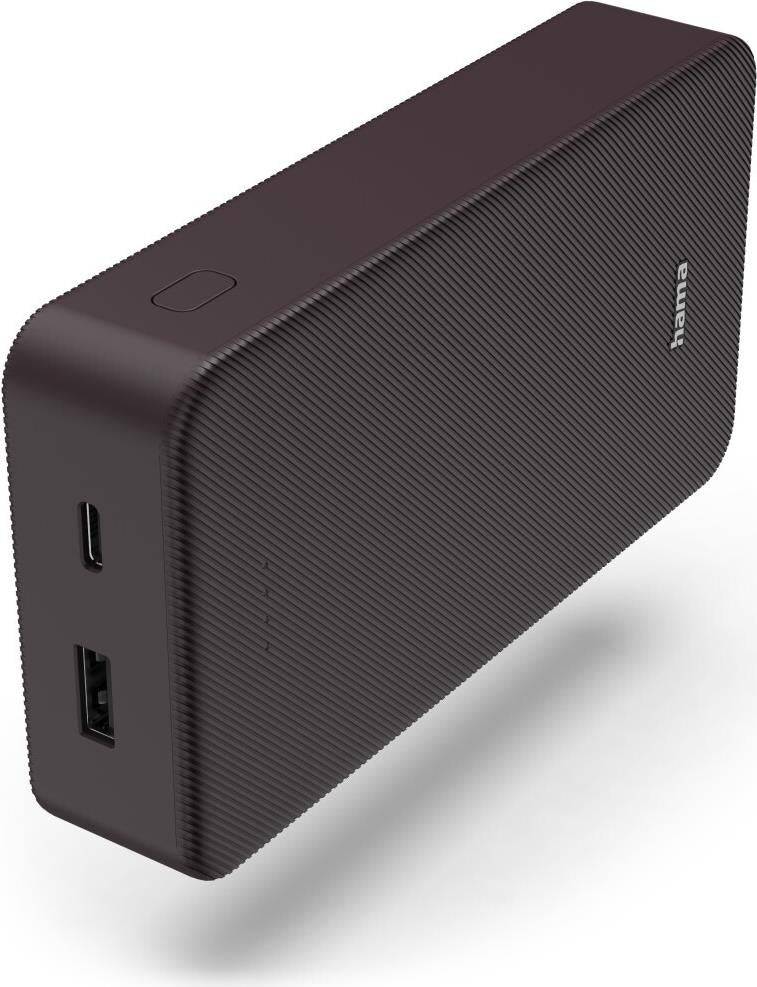 Hama Colour 20 Powerbank - 20000 mAh - 74 Wh - Snelladen - 2 Uitgangspoorten - Pruim (00201715) 24-pin-0