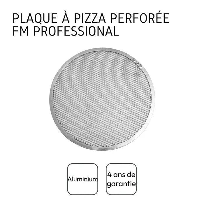 FACKELMANN PROFESSIONAL Pizzapan en Snijset - 33 cm Perforated Pan - RVS Snijder-1