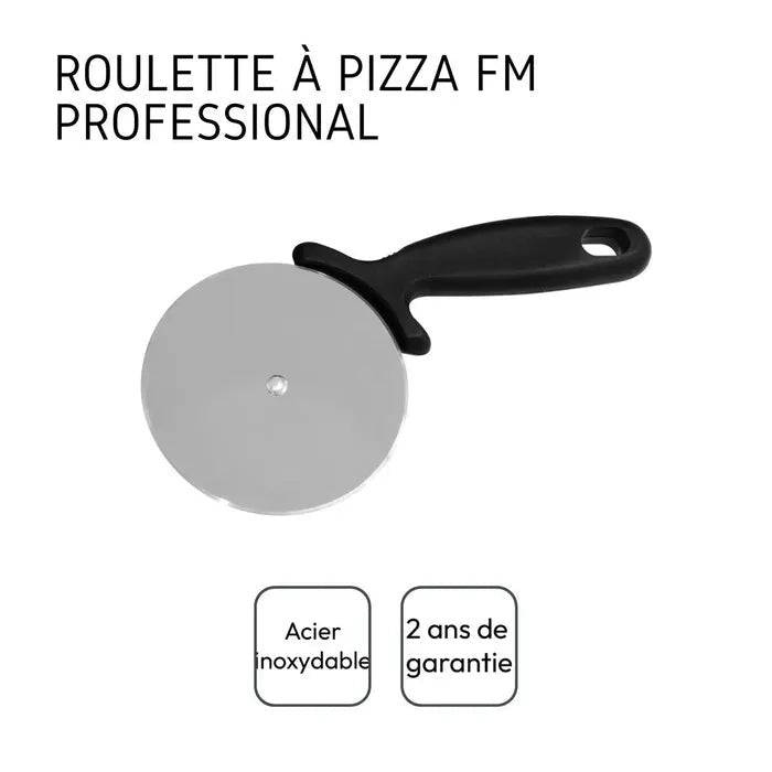FACKELMANN PROFESSIONAL Pizzapan en Snijset - 33 cm Perforated Pan - RVS Snijder-2