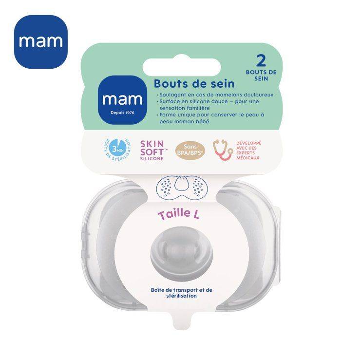 MAM Tepelhoedje L Siliconen Sterilisatiebox X2-4