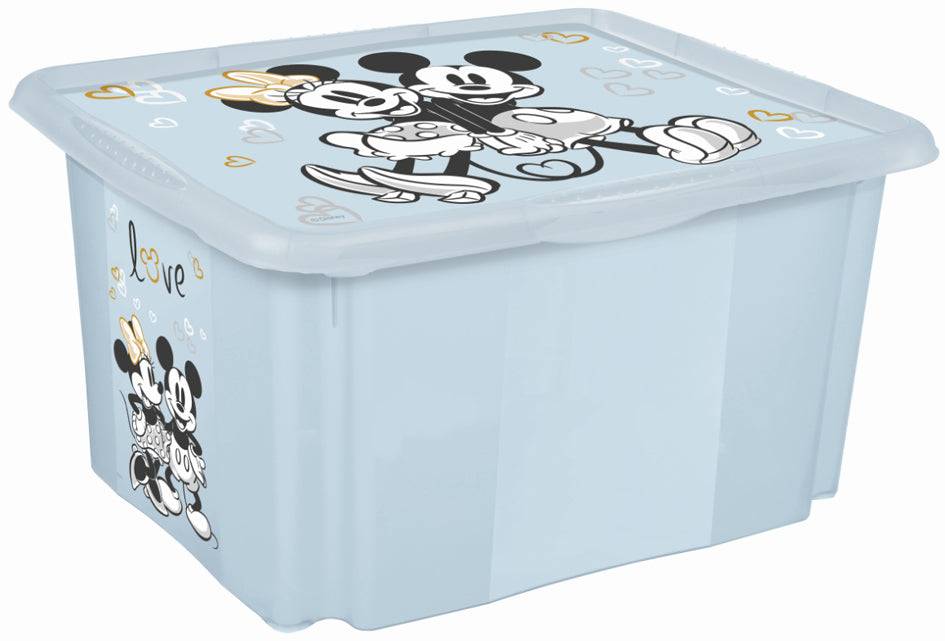 keeeper Mickey Opbergdoos, 30 L, Bewolkt Blauw, Met Deksel-0