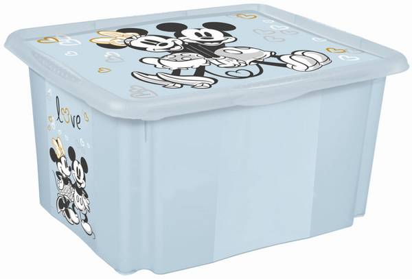 keeeper Mickey Opbergdoos, 30 L, Bewolkt Blauw, Met Deksel