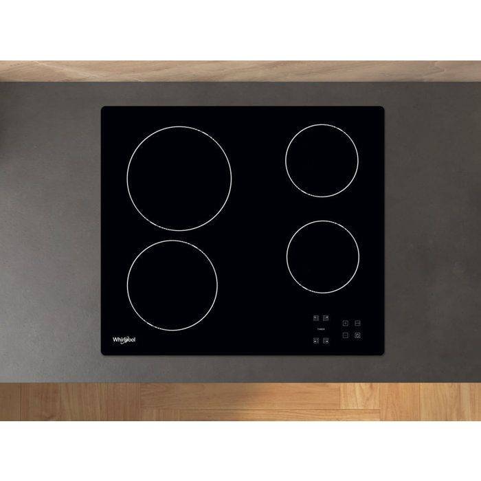 WHIRLPOOL AKT8090NE Keramische Kookplaat - 4 Zones - 6200 W - B58 x D51 cm - Zwart W58 D51cm-4
