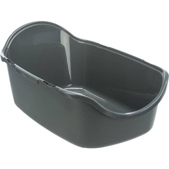 TRIXIE Vico Prullenbak - Deksel - 40 x 40 x 56 cm - Antraciet en Grijs-Groen-1