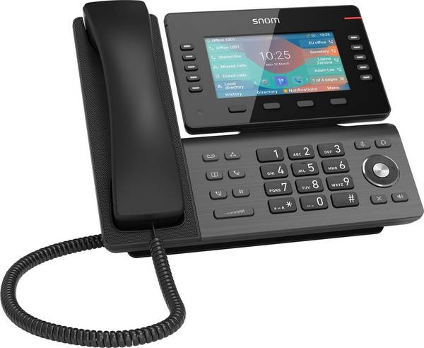 Snom D865 IP Telefoon - Grijs - Linux - 50000 Invoeren - 5" TFT Scherm