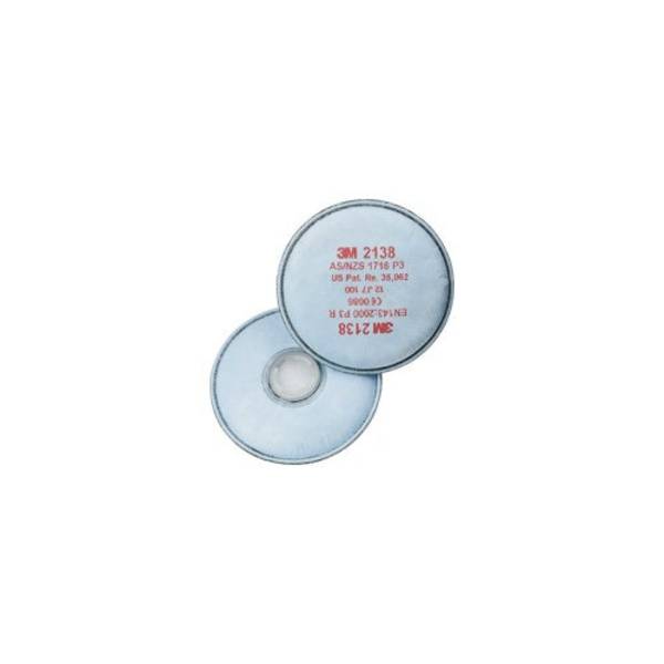 3 M Ronde Deeltjesfilter met Actieve Koolstof P3R 2138 EN143 - 2 Stuks