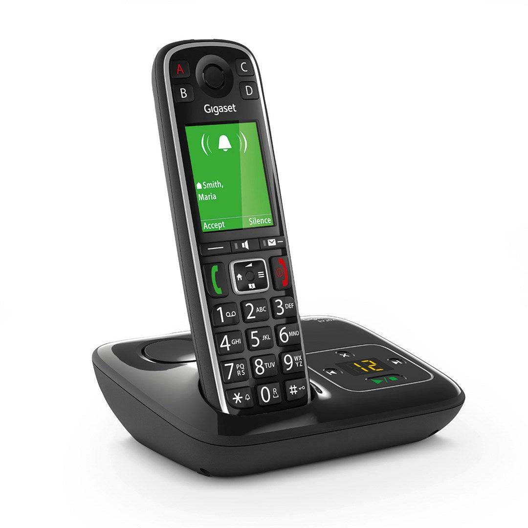 Gigaset E720A Draadloze Telefoon met Antwoordapparaat en Bel-ID - ECO DECT/GAP - Zwart-2