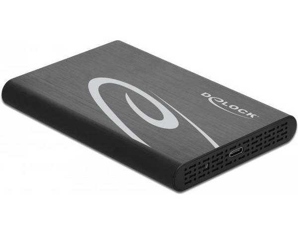 DeLOCK 42611 - 2.5" HDD/SSD Opslagbehuizing, Zwart - Wit