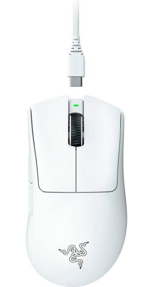 Razer DeathAdder V3 Pro - Muis - Ergonomisch - Draadloos - Wit - RZ01-04630200-R3G1-0