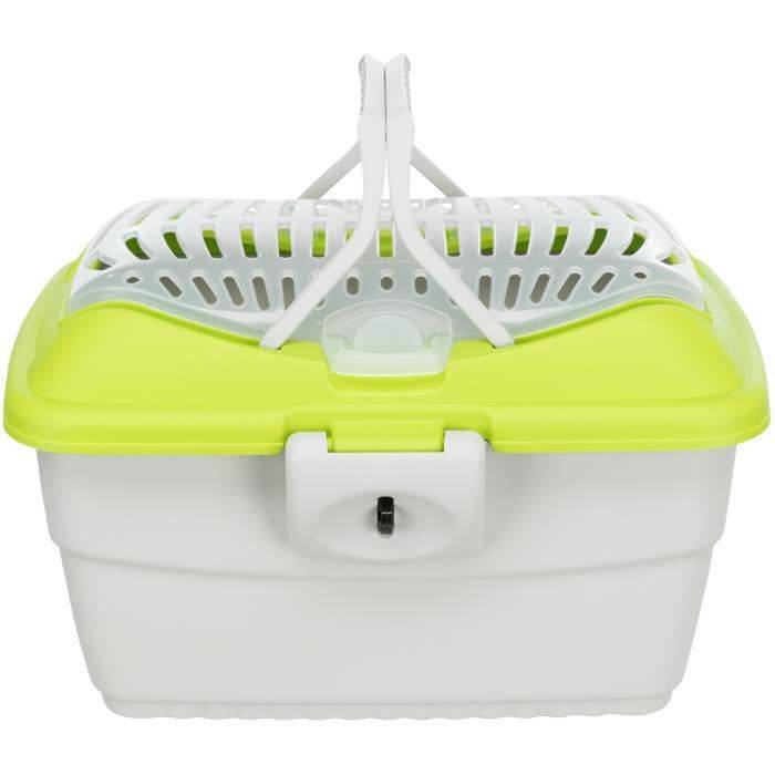 TRIXIE Mini-Capri Transportbox - 40 x 22 x 30 cm - Lichtgrijs/Blauw-2