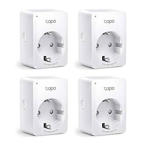 TP-Link Tapo P100 V2 - Slimme Stekker - Draadloos - 802,11b/g/n - Bluetooth 4,2 - 2,4 GHz (Verpakking van 4) (TAPO P100(-1