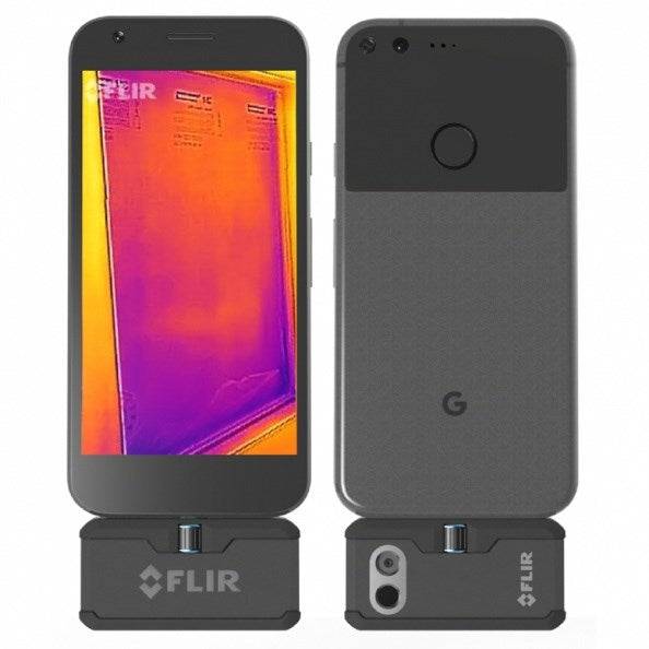 FLIR ONE Pro Android (USB-C) - 8 - 14 µm - 8,7 Hz - 70 mK - 15 cm - Zwart - MFi EN61233-4