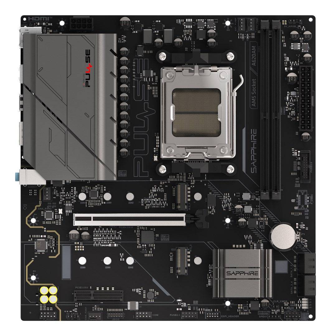 Sapphire PULSE A620AM - Micro-ATX Moederbord - AMD AM5 - 52118-03-40 g-0