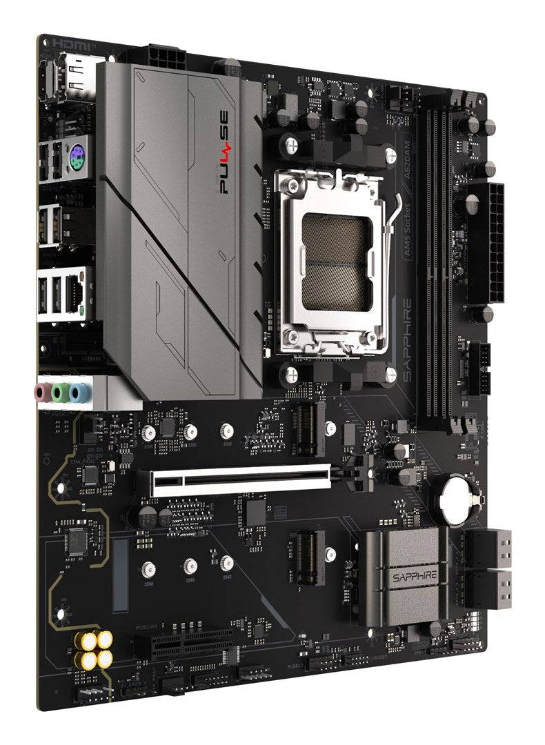 Sapphire PULSE A620AM - Micro-ATX Moederbord - AMD AM5 - 52118-03-40 g-1