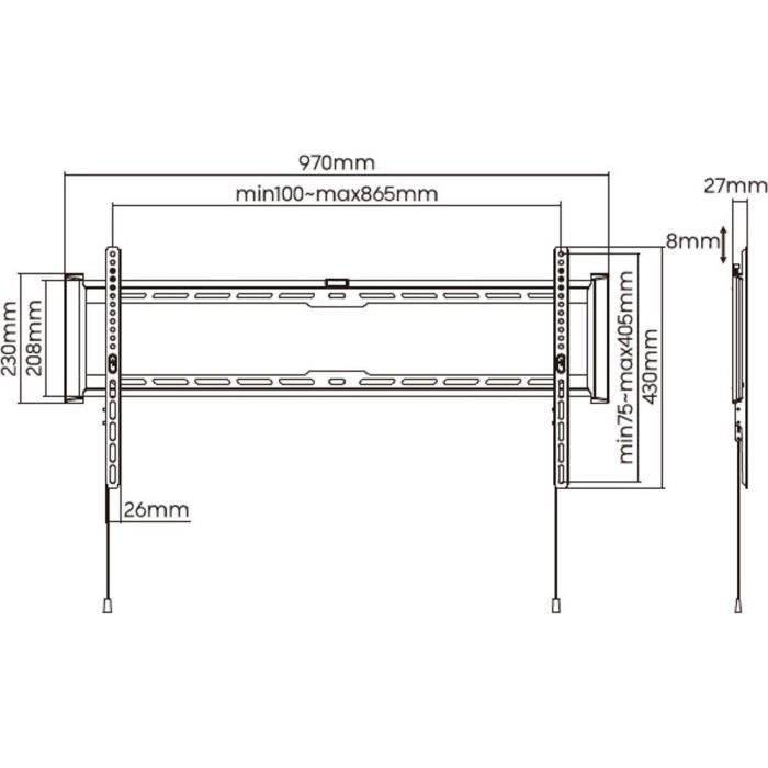Vaste TV Steun - SLIM - Stell - SHO 7210-3