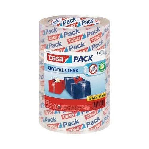 TESA Tesapack® Transparante Verpakkingstape 66 m x 50 mm - 3 Rollen - 57831-00-01-0