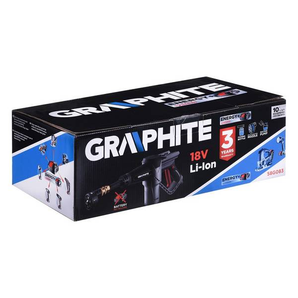Graphite 58G083 Draadloze Hogedrukreiniger 18V 170 l/h