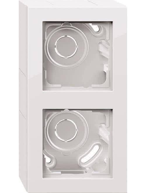 Gira AP Behuizing 2-Gang Puur Wit 106229-0