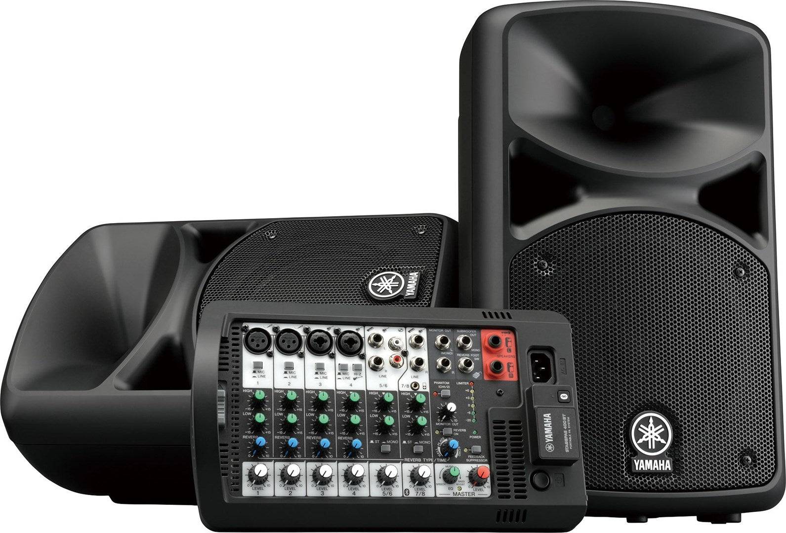 Yamaha Stagepas 400BT Draagbaar PA Systeem met 8-Kanaals Mixer-0