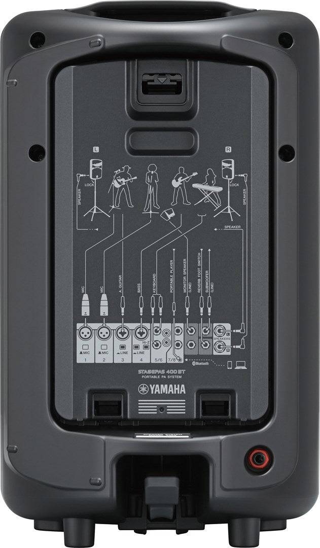 Yamaha Stagepas 400BT Draagbaar PA Systeem met 8-Kanaals Mixer-4