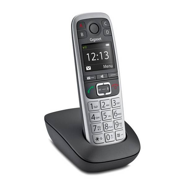 Gigaset E560 - Draadloze Telefoon met Nummerweergave - DECT/GAP - Platina - Inclusief Duitse Aansluitkabel