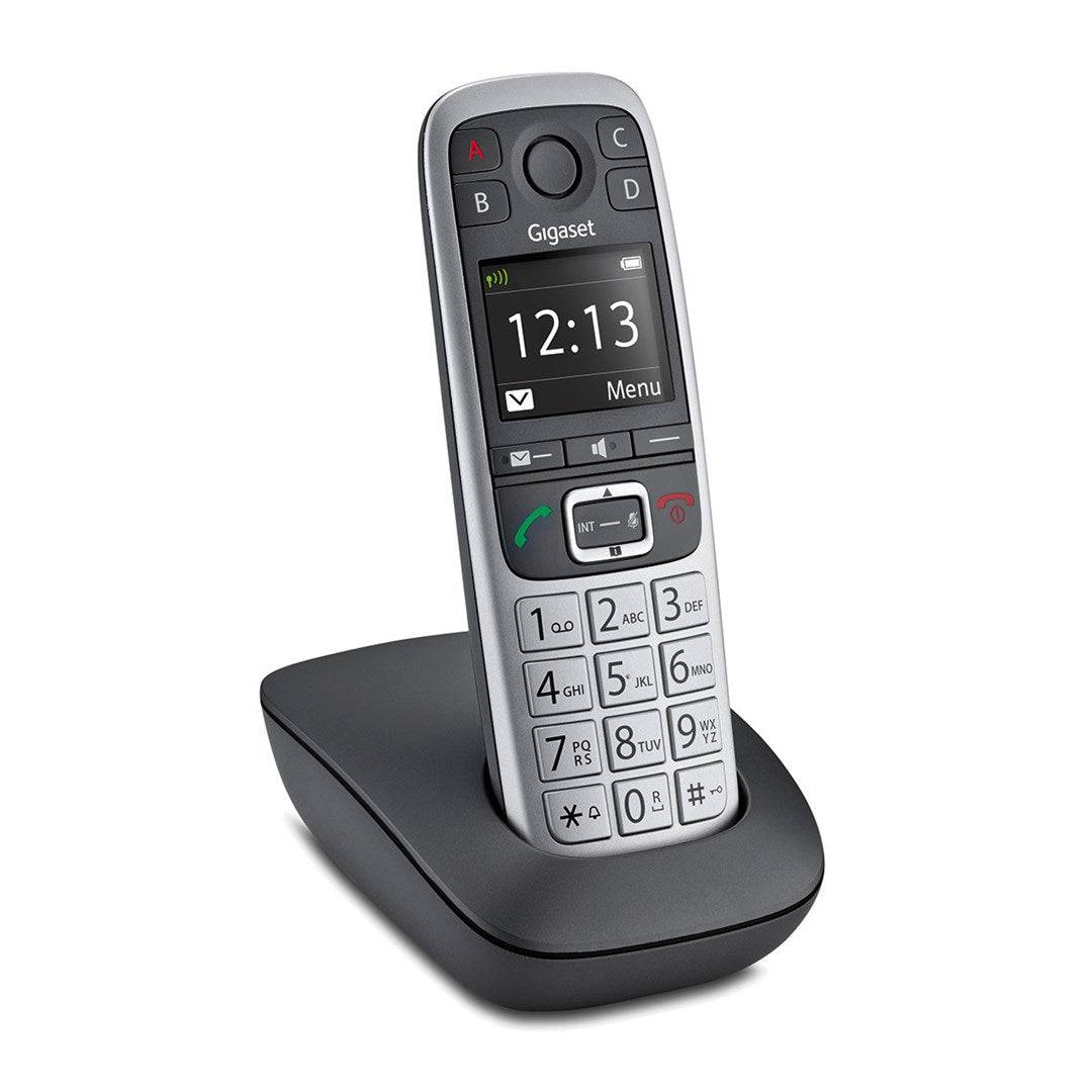 Gigaset E560 - Draadloze Telefoon met Nummerweergave - DECT/GAP - Platina - Inclusief Duitse Aansluitkabel-0