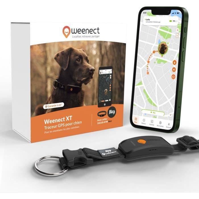 WEENECT Dog XT GPS Halsband - XL Antenne - Waterdicht - Julius-K9 - Zwart-0